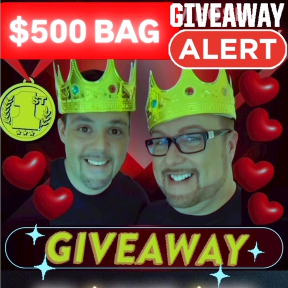 Other - $500 BAG GIVEAWAY, FREE GIFT, JEWELRY GIVEAWAYS, POL, EASEL, BAGS & MORE S-3X